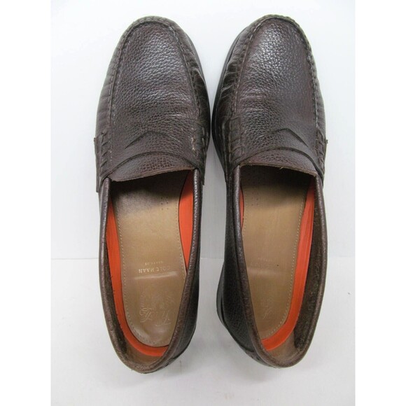 Cole Haan Grand o's Maine Pinch Mens Brown Pebbled Leather Penny Loafers US 9.5 - Picture 16 of 16